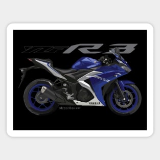 Yamaha R3 17 blue, sl Magnet